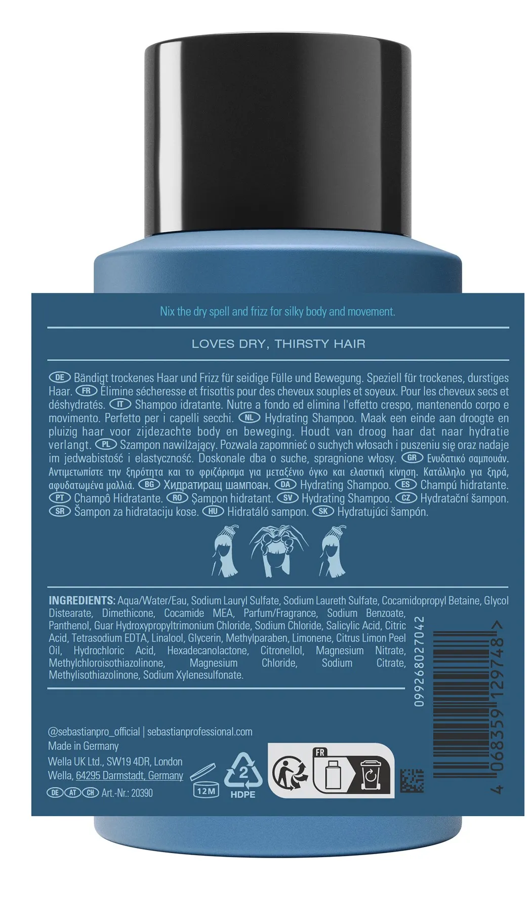 Sebastian Hydre Hydrating Shampoo