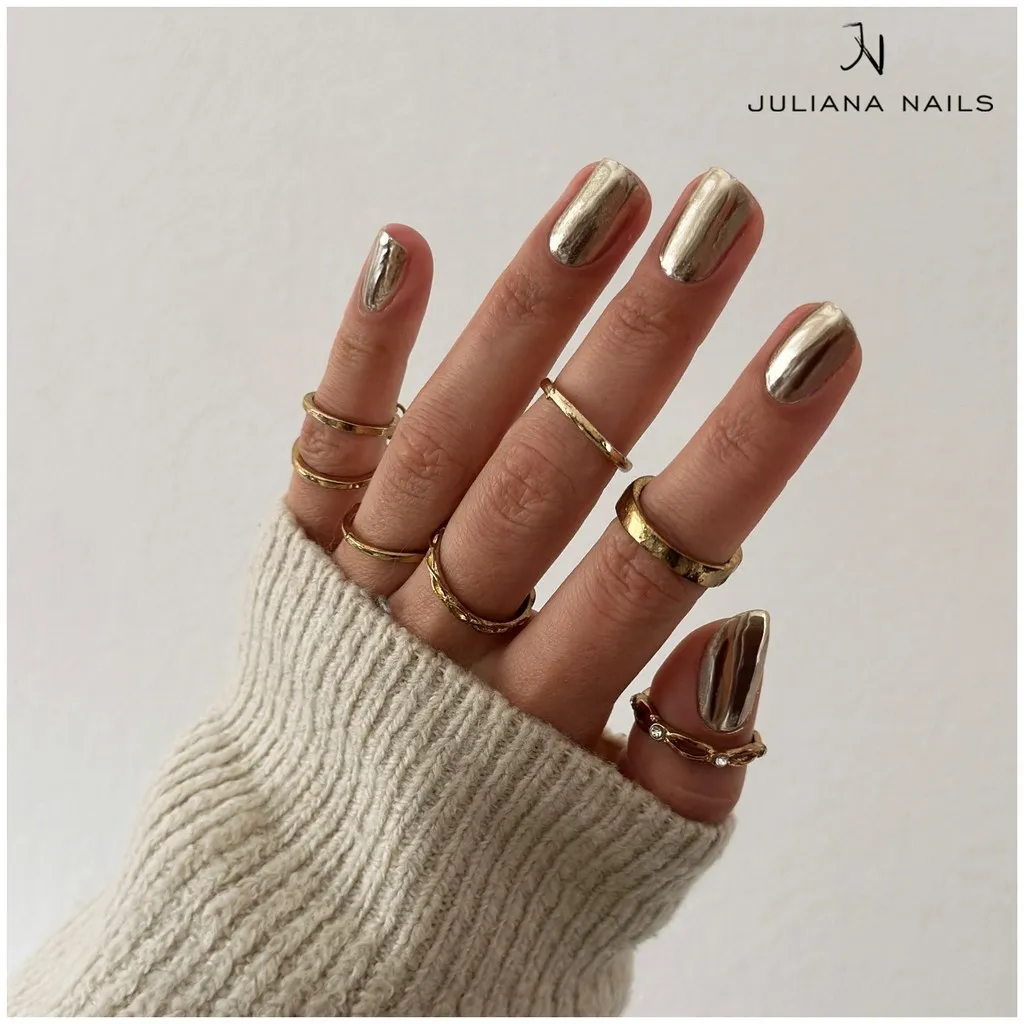 Juliana Nails Mirror Pigment - Sexy Silver