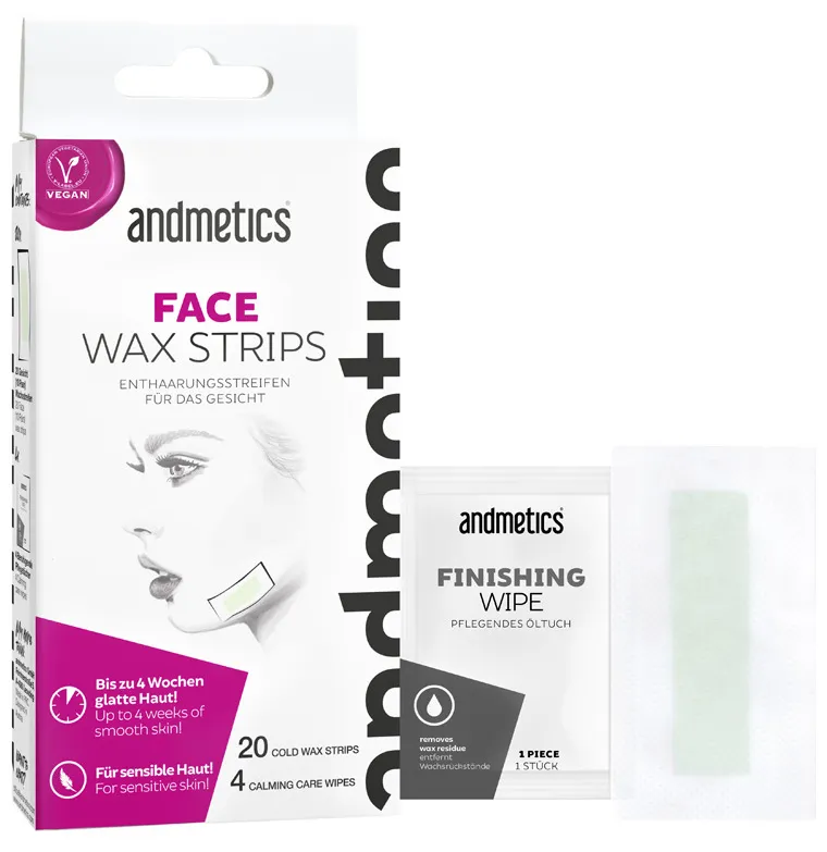andmetics Bandes de cire Visage