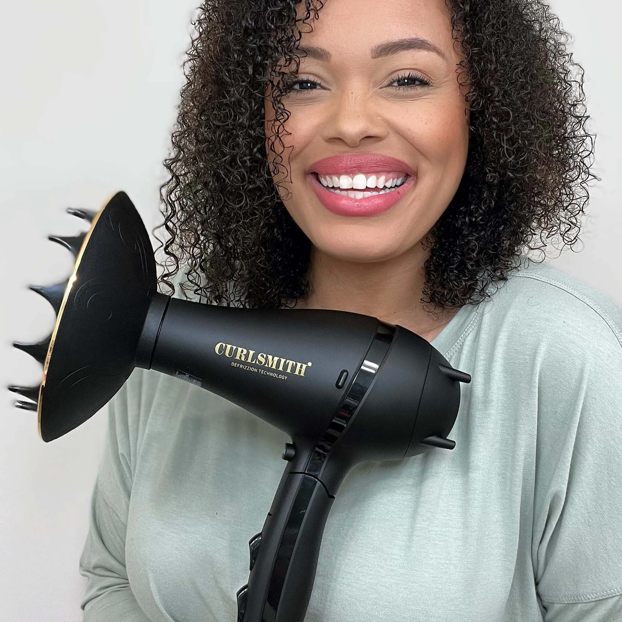 Hot Tools Curlsmith Travel Defrizzion Sèche-cheveux avec diffuseur XL