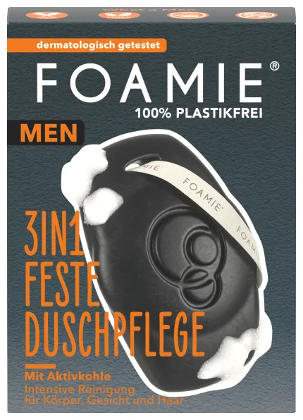 Foamie 3 en 1 Soin douche solide pour hommes - What A Man