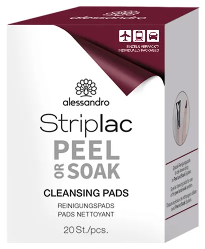 Alessandro Striplac Peel Or Soak Lingettes nettoyantes