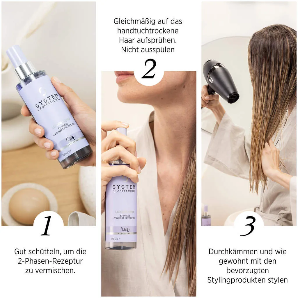 System Professional Lipid Code LuxeBlond Protecteur thermique Bi-Phasé UV