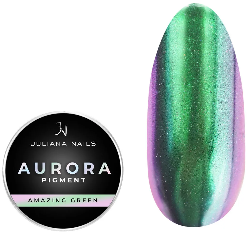 Juliana Nails Aurora Pigment - Mystic Smaragd