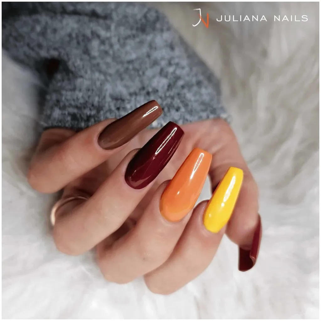Juliana Nails Gel Lack Vernis Gel Corail et tons jaunes - Sunshine