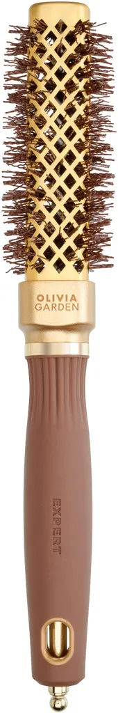 Olivia Garden Expert Blowout Straight avec poils ondulés Gold & Braun