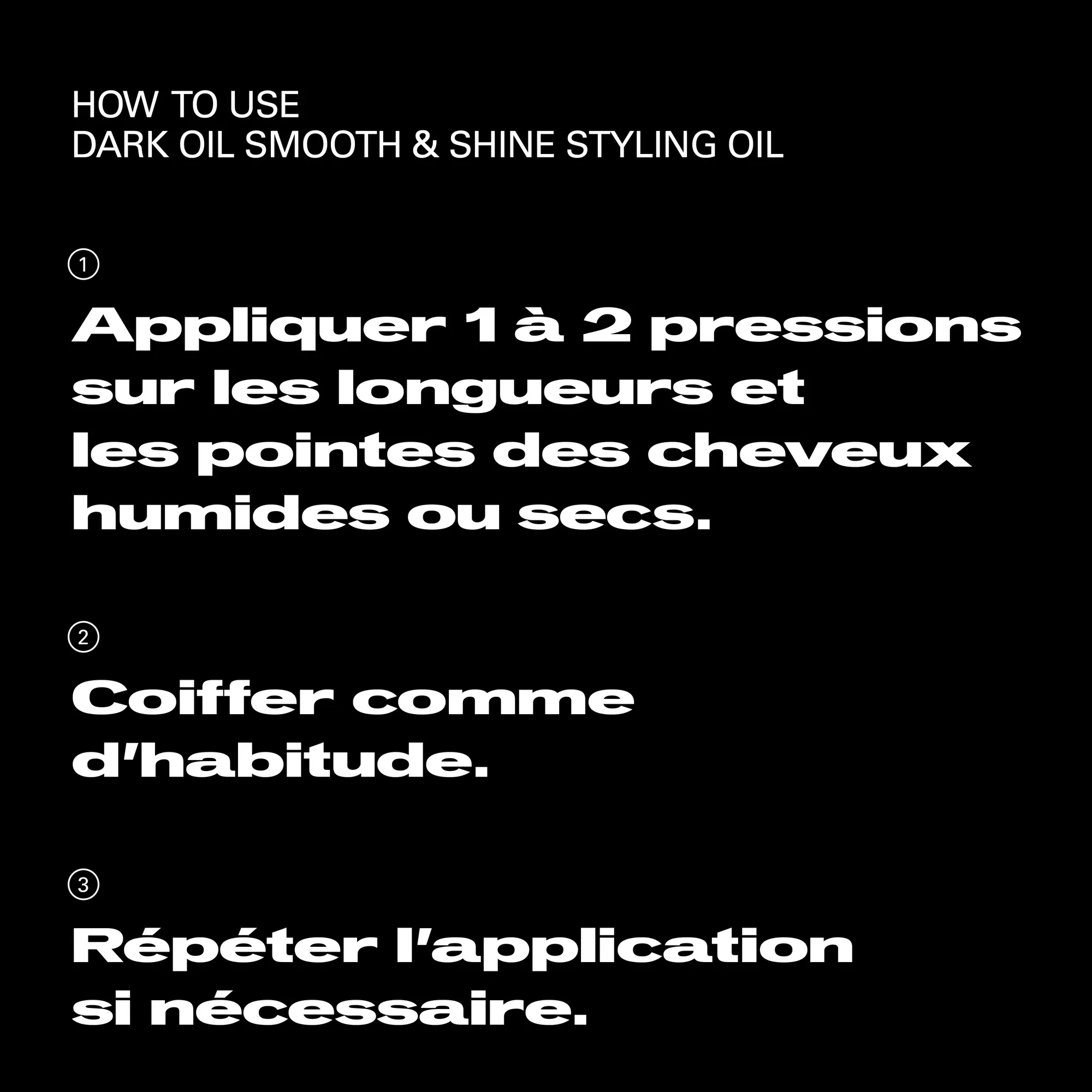 Sebastian Dark Oil Huile de styling lisse & brillante