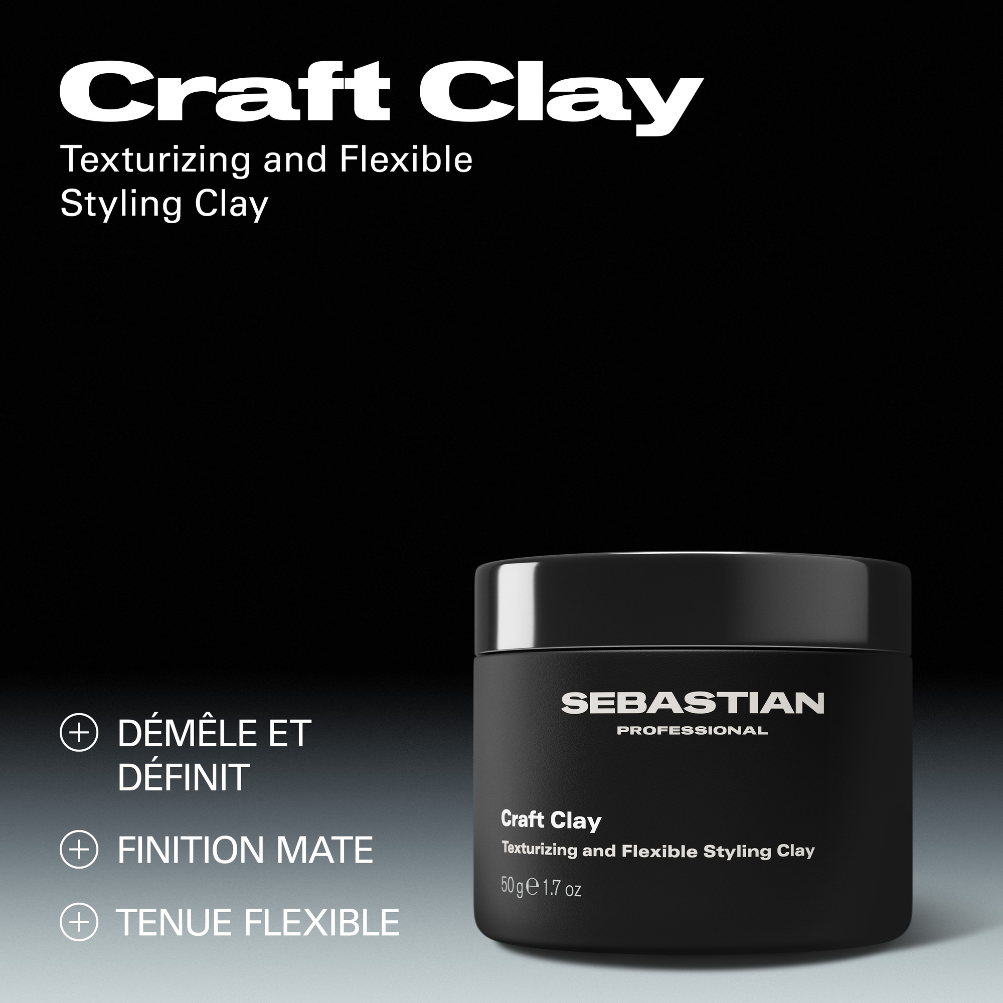 Sebastian Craft Clay Argile de texturisation et de coiffage flexible
