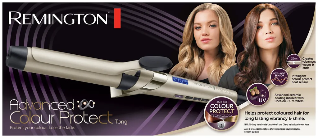Remington Advanced Colour Protect Fer à boucler 32mm CI8605