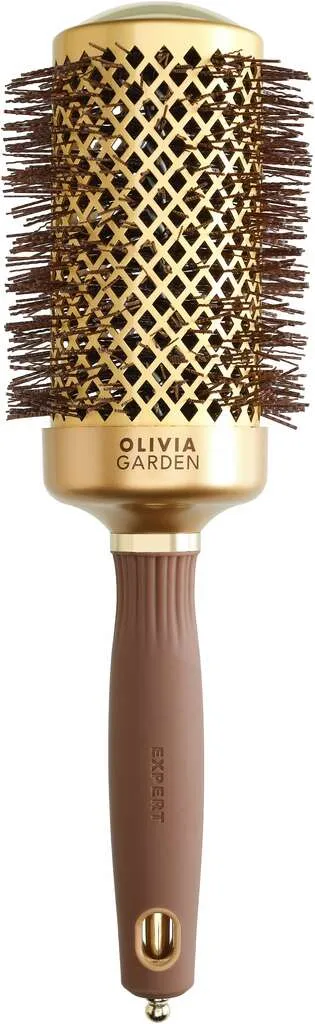 Olivia Garden Expert Blowout Shine avec poils ondulés Or & Brun