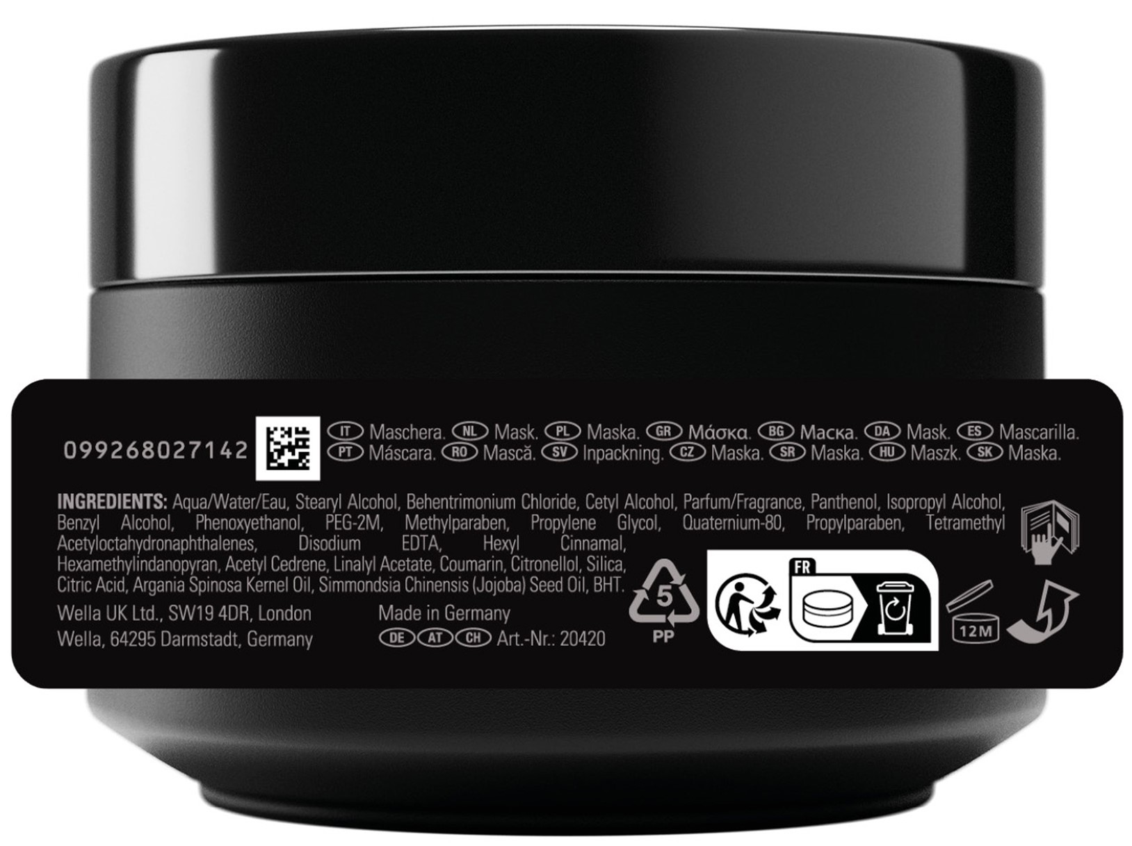 Sebastian Dark Oil Masque Lisse & Brillance