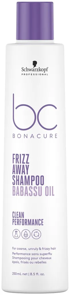 Schwarzkopf BC Bonacure Frizz Away Shampooing pour cheveux épais, frisés ou rebelles - 250 ml