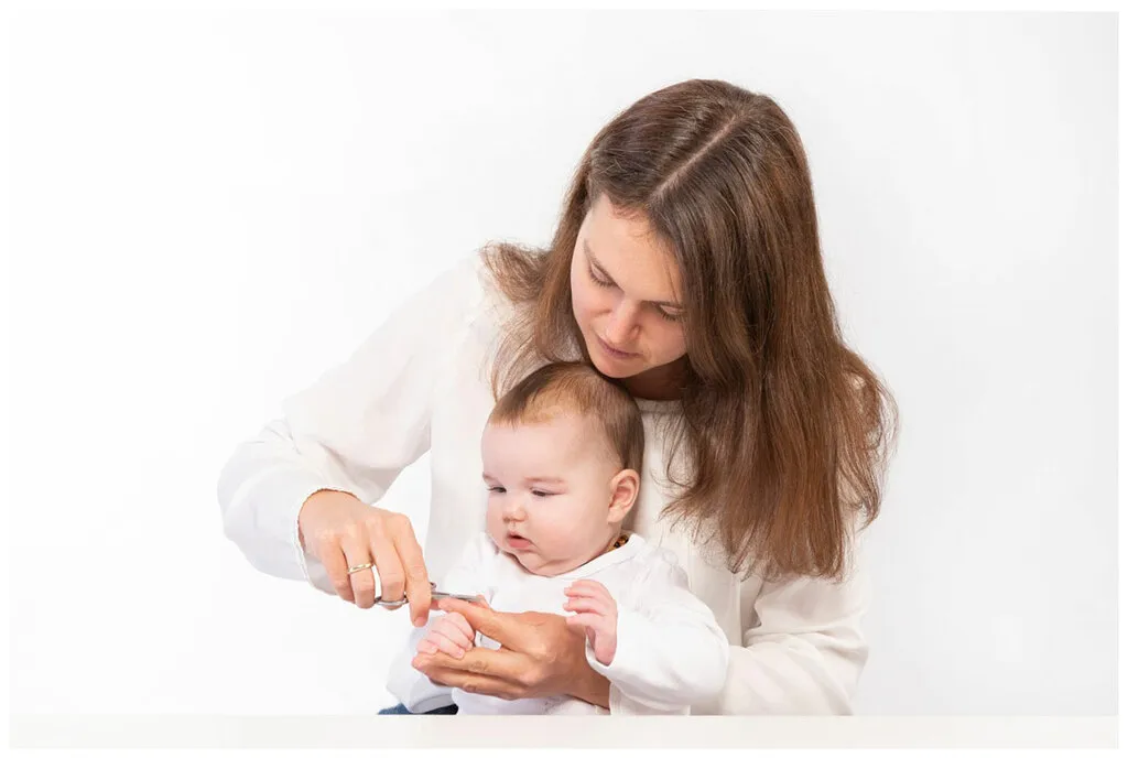 Canal Ciseaux pour bébé, inoxydables, avec étui ours