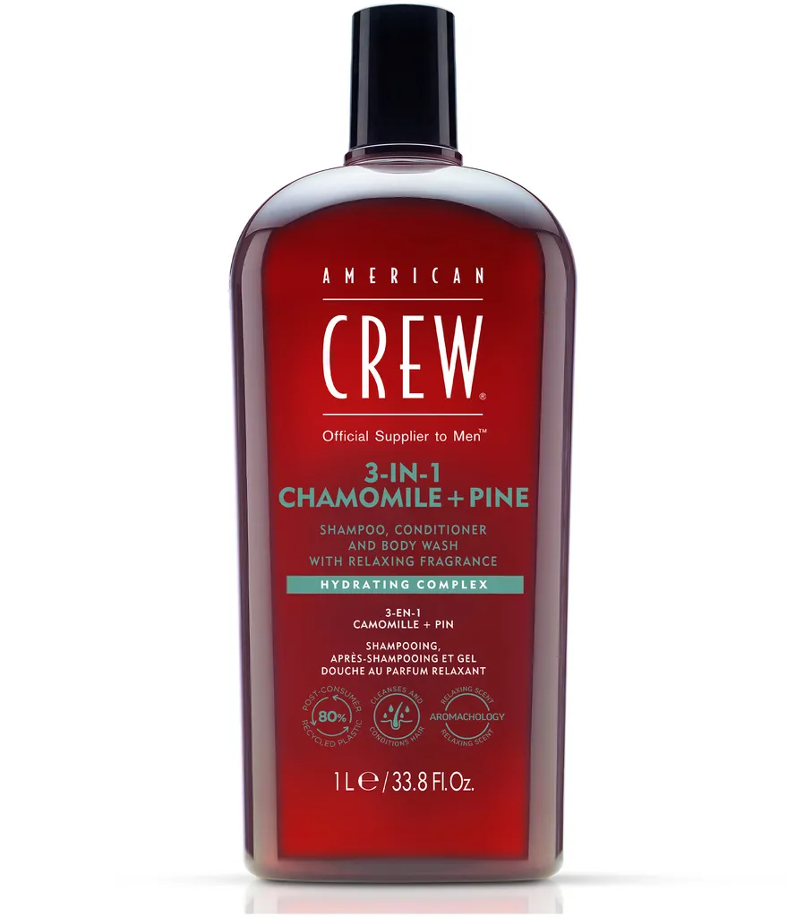 American Crew 3in1 Chamomile & Pine Shampoo, Conditioner & Body Wash - 250 ml