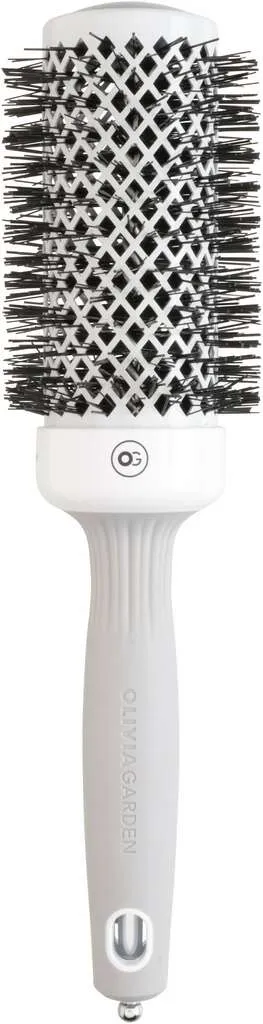 Olivia Garden Expert Blowout Shine Brosse ronde blanc & gris