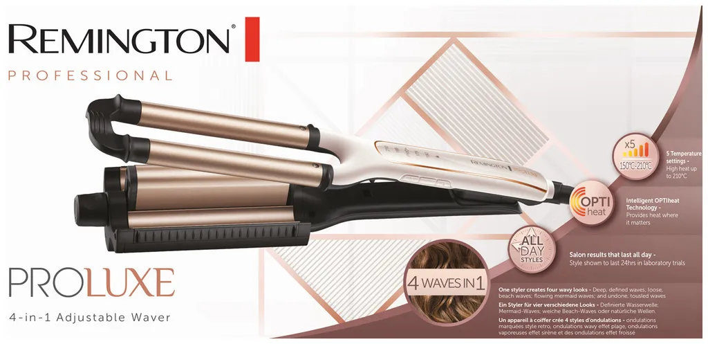 Remington PROluxe 4 en 1 Fer à onduler CI91AW