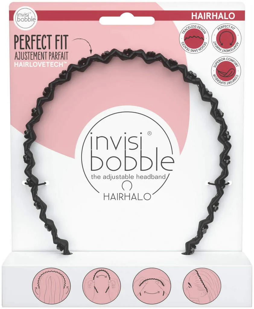 invisibobble HAIRHALO - Black Sparkle