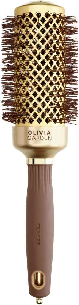 Olivia Garden Expert Blowout Shine avec poils ondulés Or & Brun