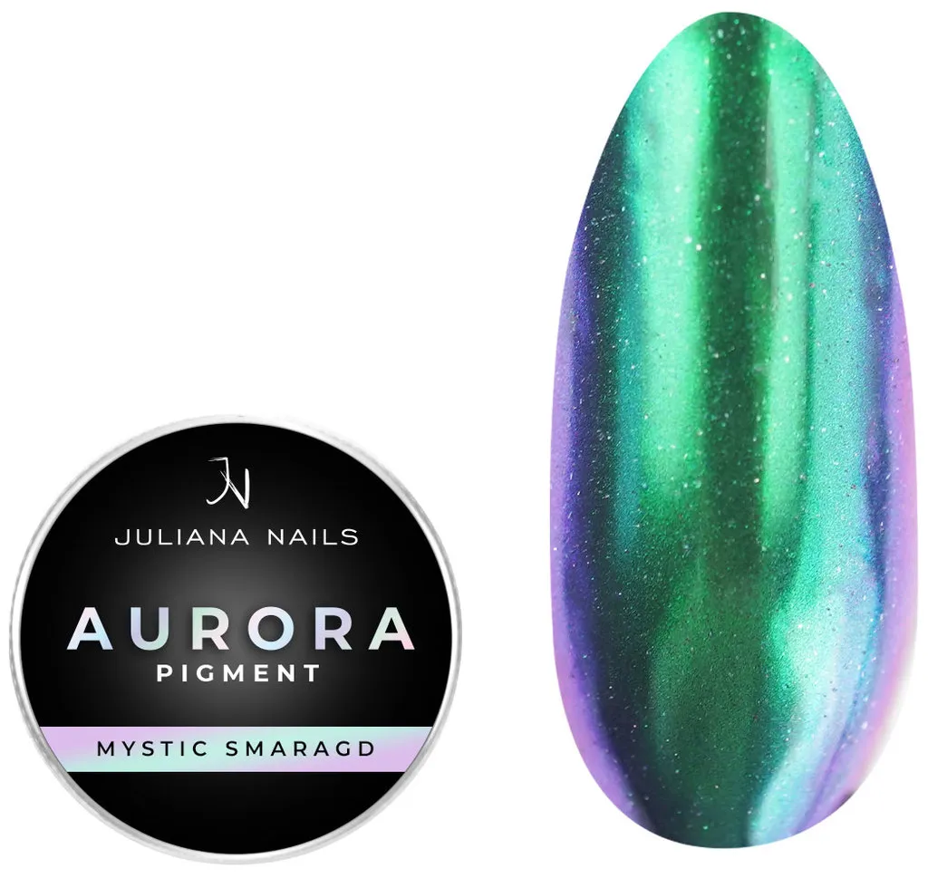 Juliana Nails Aurora Pigment - Mystic Smaragd