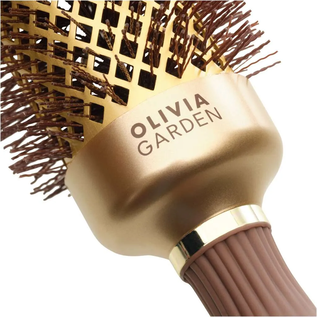 Olivia Garden Expert Blowout Shine avec poils ondulés Or & Brun