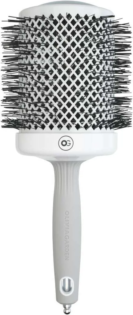 Olivia Garden Expert Blowout Shine Brosse ronde blanc & gris