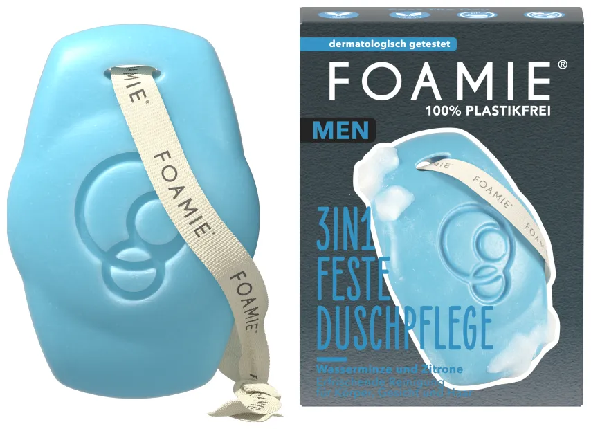 Foamie 3 en 1 Soin douche solide pour hommes - What A Man