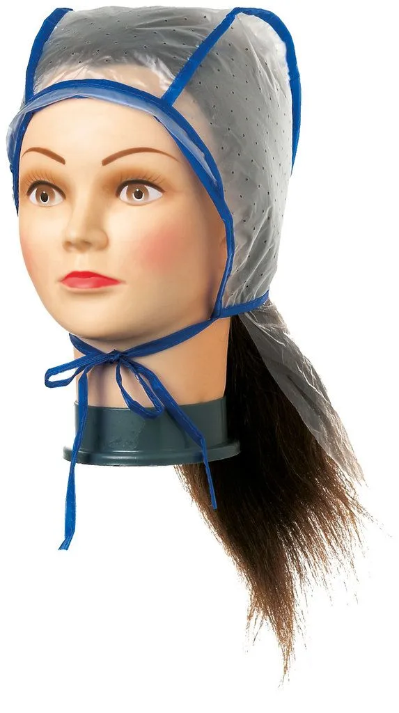 Comair Casque à mèches en plastique double avec protection pour la nuque