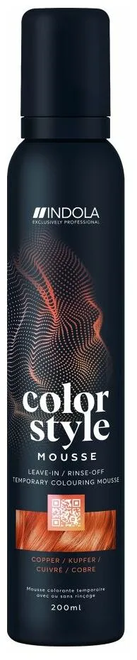 Indola Color Style Mousse - Silver