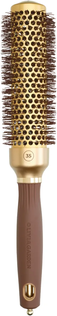 Olivia Garden Expert Blowout Speed Wavy Bristles Gold & Brown - 25 mm