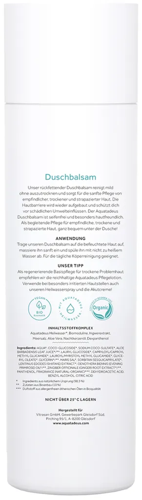 Aquatadeus Crème de douche A fresh start