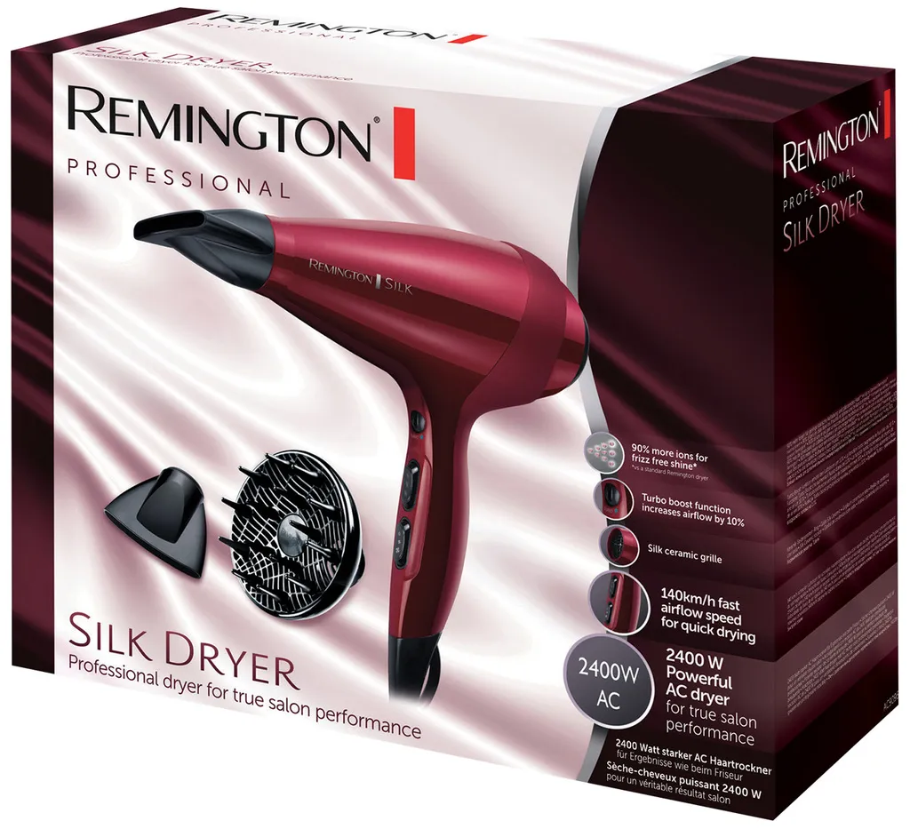 Remington Silk Sèche-cheveux Ionique avec Moteur AC AC9096