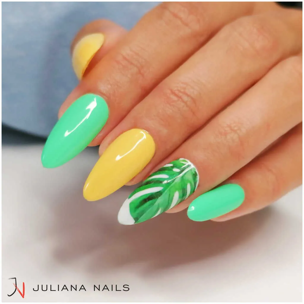 Juliana Nails Gel Lack Vernis Gel Corail et tons jaunes - Sunshine