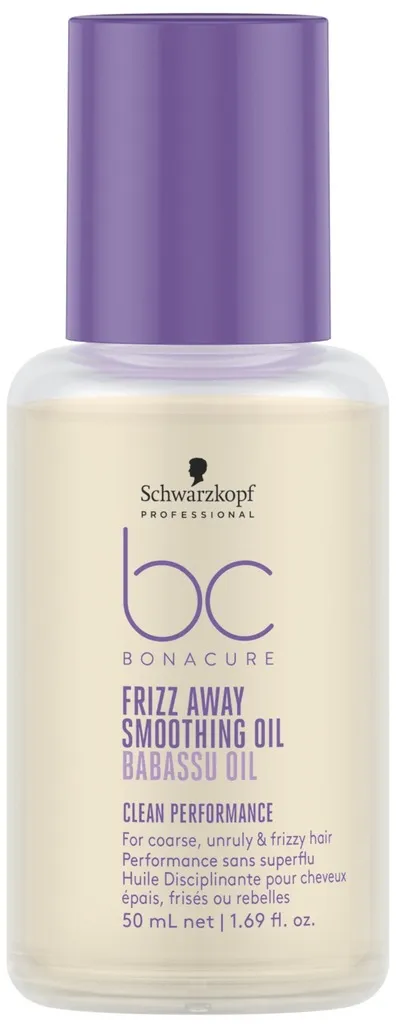 Schwarzkopf BC Bonacure Frizz Away Huile disciplinante pour cheveux épais, frisés ou rebelles
