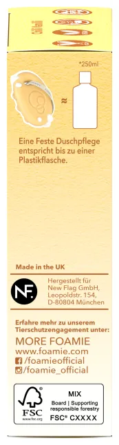 Foamie 2en1 Shampoo solide et gel douche Vanille & Lait d'amande