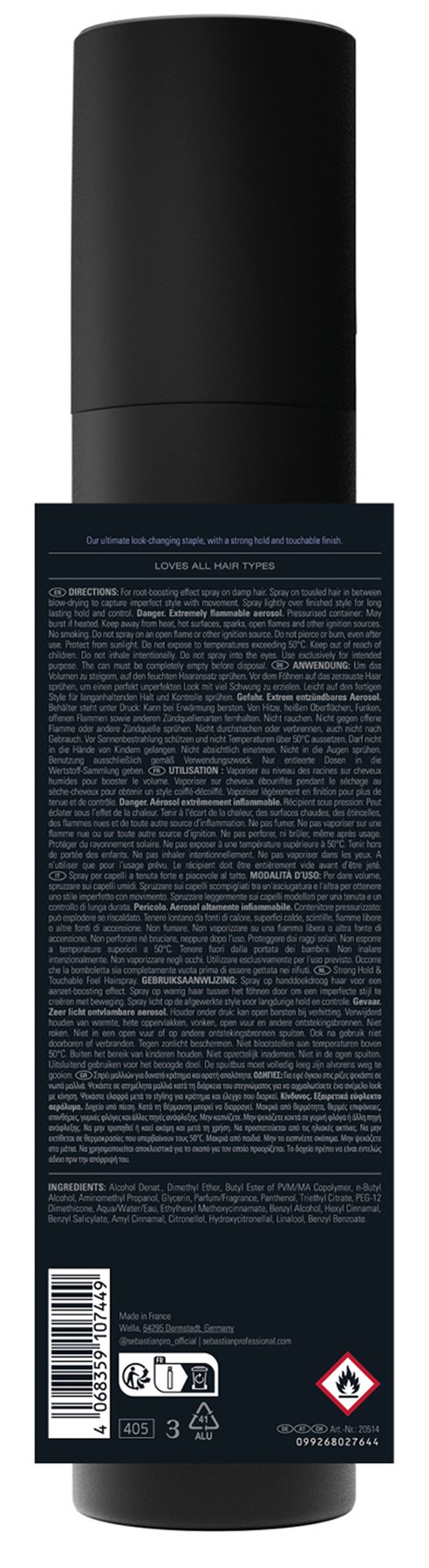 Sebastian Re-Shaper Laque pour cheveu