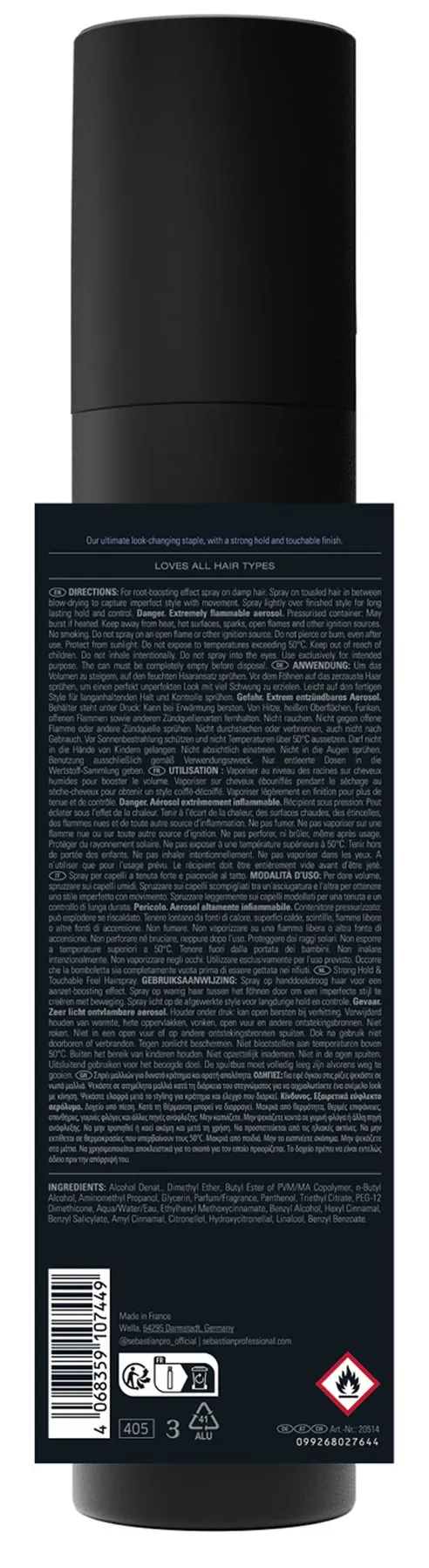 Sebastian Re-Shaper Laque pour cheveu