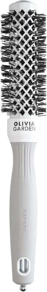 Olivia Garden Expert Blowout Shine Brosse ronde blanc & gris