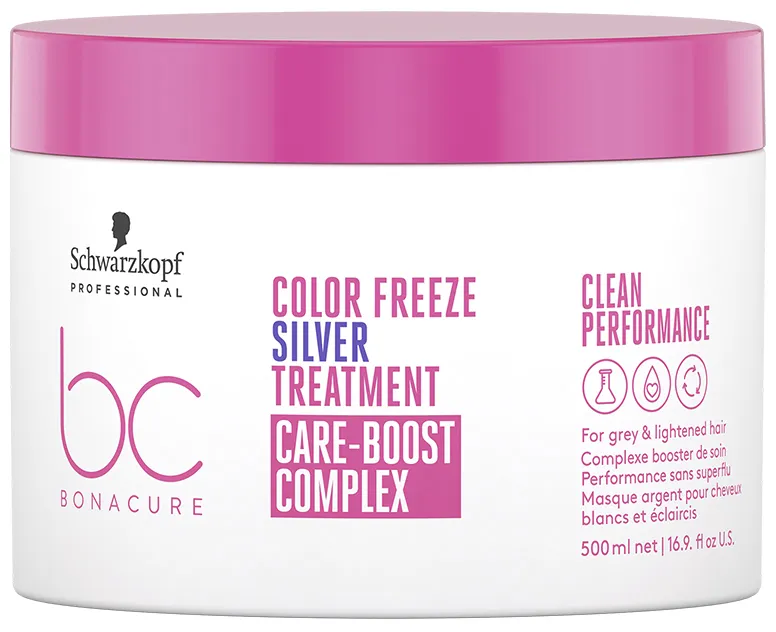 Schwarzkopf BC Bonacure Color Freeze Masque argent pour cheveux blancs et éclaircis - 200 ml