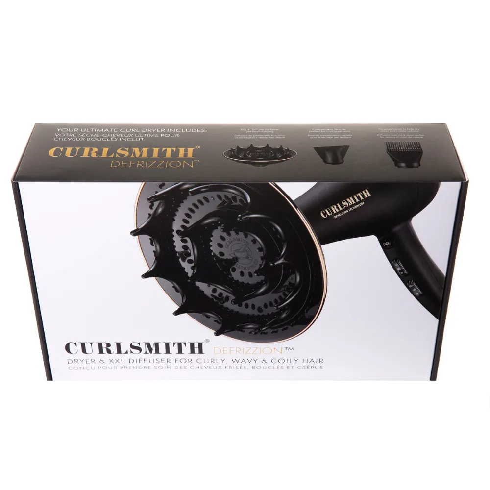 Hot Tools Curlsmith Defrizzion Sèche-cheveux et diffuseur XXL-Diffuseur