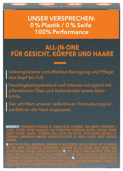 Foamie 3 en 1 Soin douche solide pour hommes - What A Man