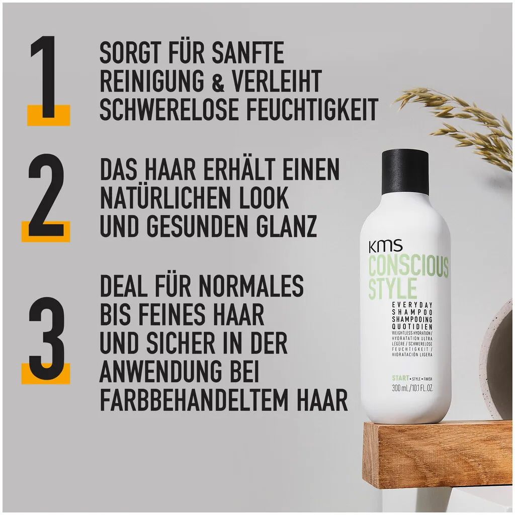 KMS Conscious Style Shampooing Quotidien - 300 ml