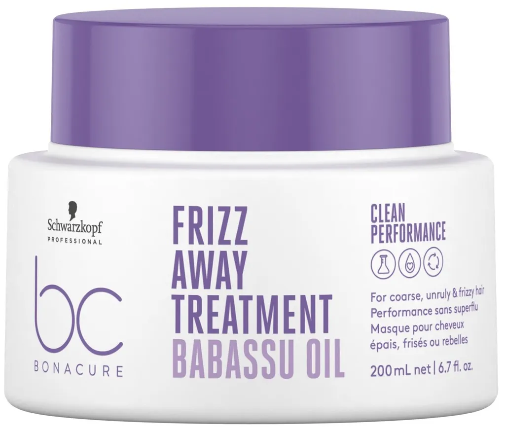 Schwarzkopf BC Bonacure Frizz Away Masque pour cheveux épais, frisés ou rebelles - 200 ml