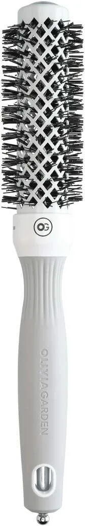 Olivia Garden Expert Blowout Shine Brosse ronde blanc & gris