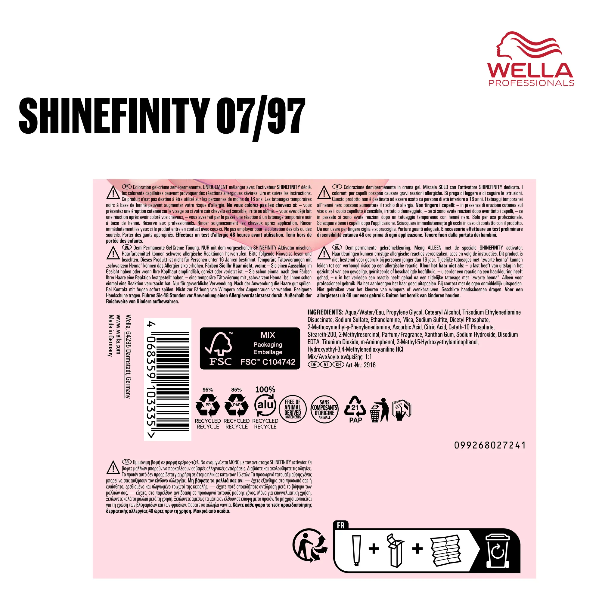 Wella Shinefinity 60ml - 05/98 Steel Orchid