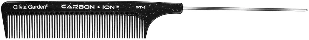Olivia Garden Peigne ST-1 Carbon + Ion Peigne à dents fines 20,5 cm