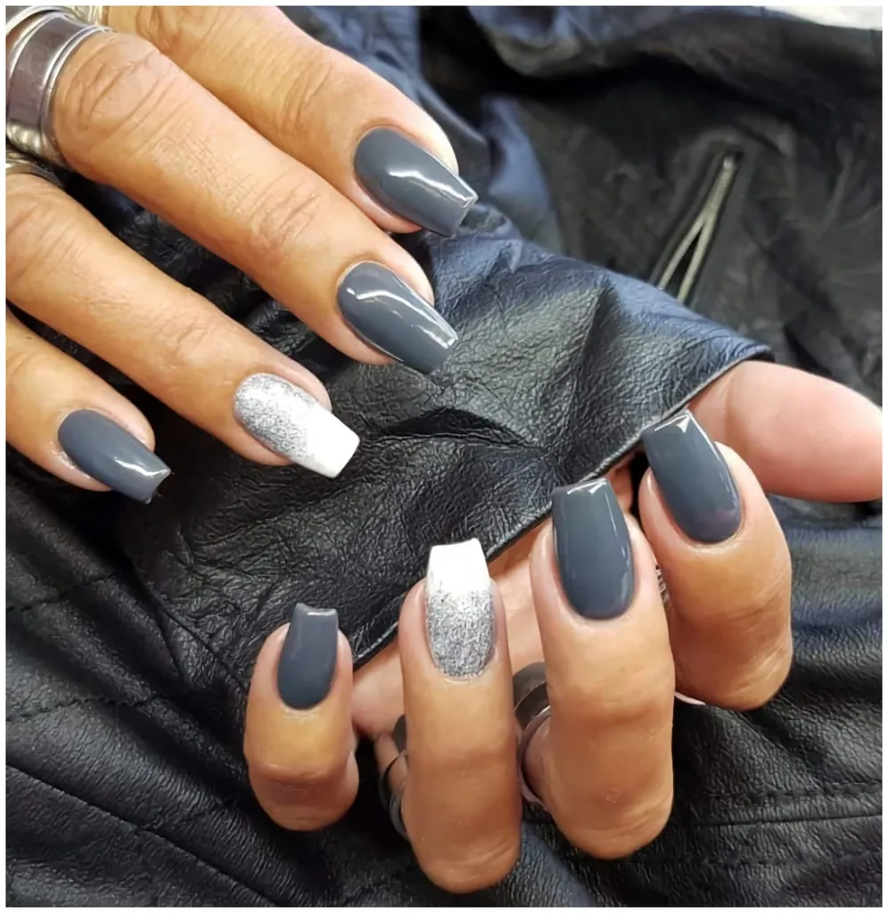 Juliana Nails Gel Lack Gris et Noir