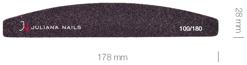 Juliana Nails Lime professionnelle Demi-lune 100/180 - Noir