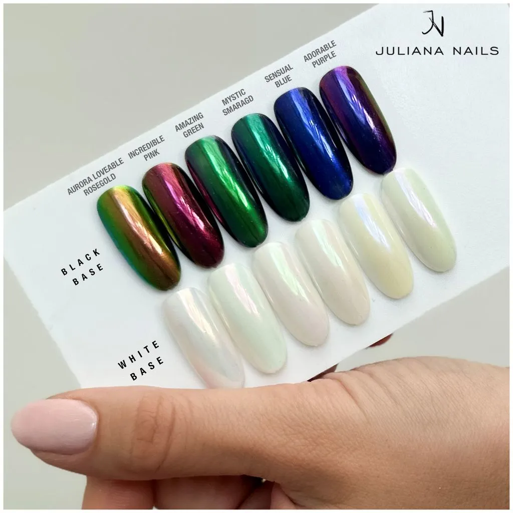 Juliana Nails Aurora Pigment - Mystic Smaragd