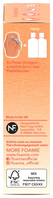 Foamie Shampoo Solide Squalane Soin Fixe pour Boucles