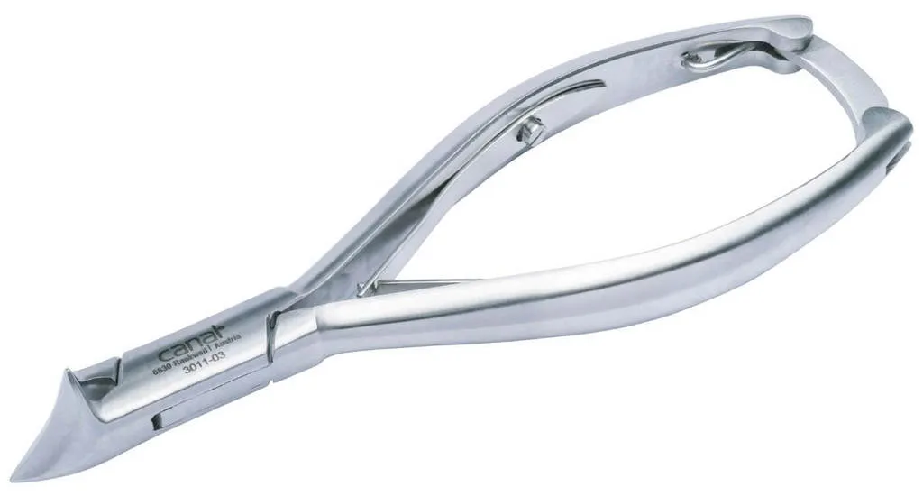 Canal Pince à ongles double bec, inoxydable, 14 cm